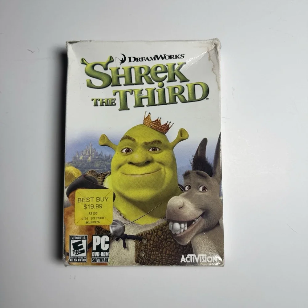 Shrek The Third Game (2007, PC CD-Rom) Sealed